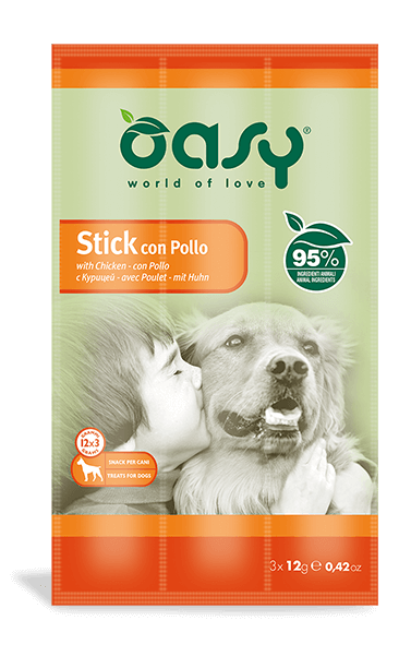 stick con pollo oasy - snack per cani